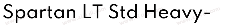Spartan LT Std Heavy字体转换